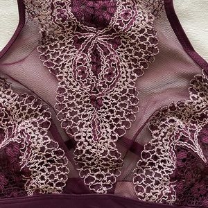 High Neck Lace Bralette